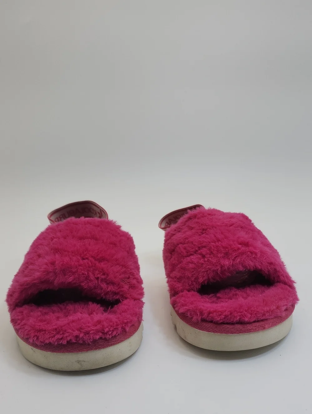 Koolaburra by UGG Kid's Backstrap Slide Sandals Fuzz'n Raspberry Rose Size US 4